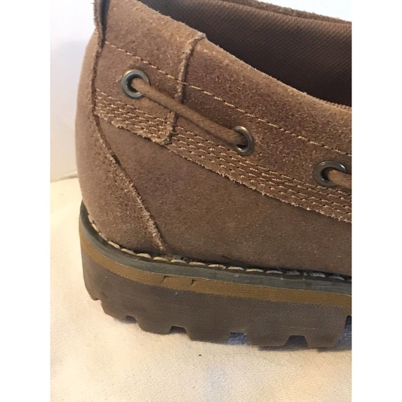 Timberland Jacksons Landing Moc Toe Tan Oxford Shoes Leather Wheat Nubuck Sz 9 main image 4